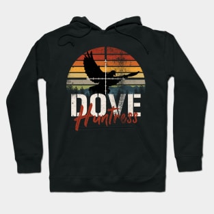 Vintage Sunset Dove Huntress Dove Hunting Gift For Her Hoodie